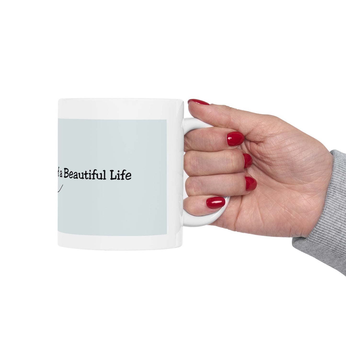 You Are Worthy” Self-Love Mug – Inspirational 11oz Blue Ceramic Coffee Cup | Soul Sips Gift for Mindfulness & Positive Affirmations