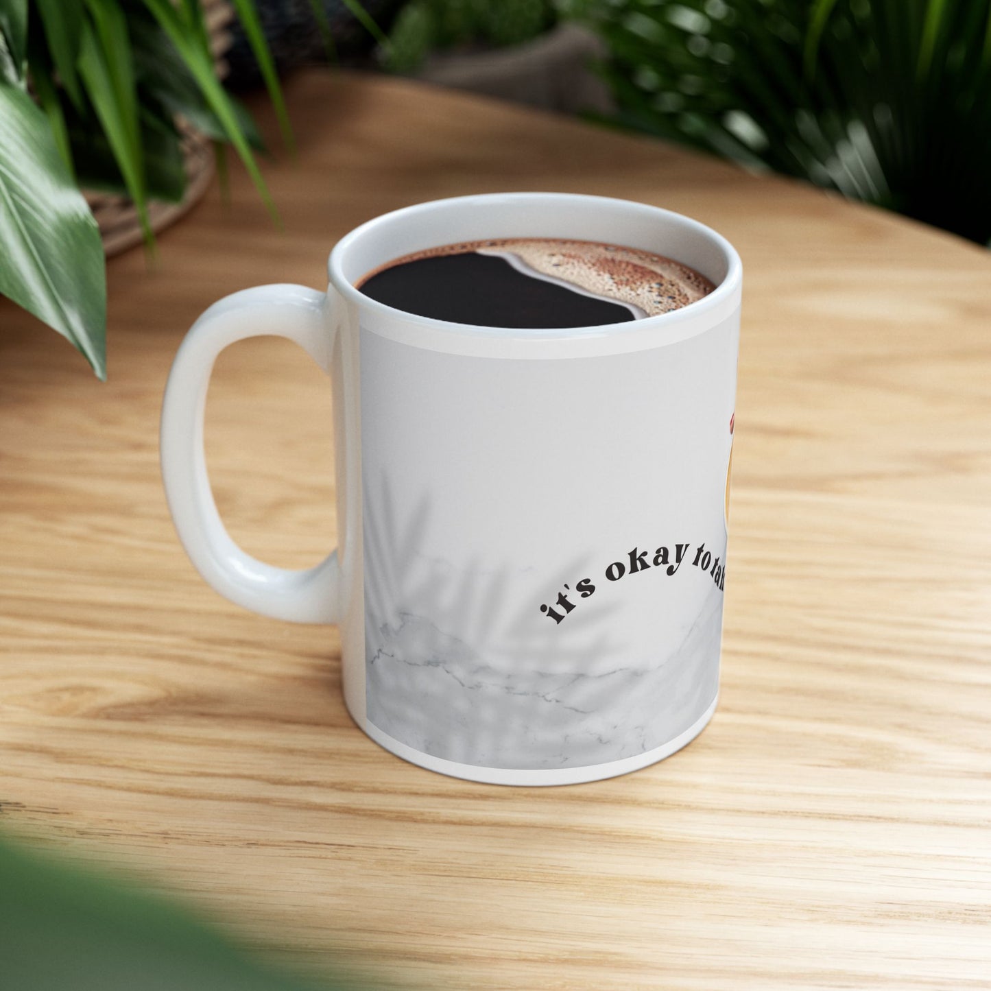 It’s Ok to Take a Break Mug – 11oz Ceramic Coffee Cup | Soul Sips Gift for Mindful Coffee Breaks & Self-Care Moments
