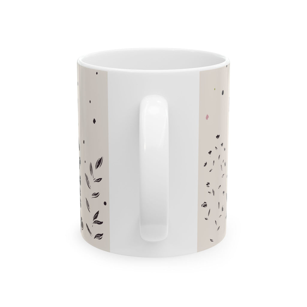 Blooms of Bliss Mug – 11oz Floral Ceramic Coffee Cup | Soul Sips Romantic Gift for Tea Lovers, Music Moods & Aesthetic Morning Moments