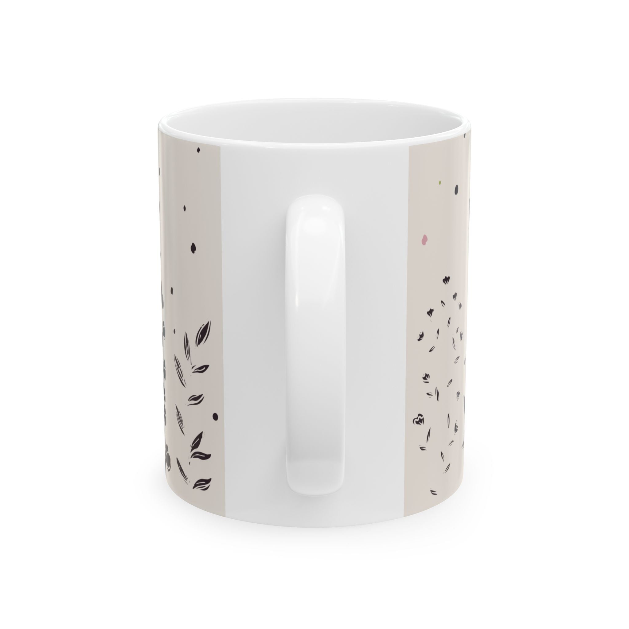 Blooms of Bliss Mug – 11oz Floral Ceramic Coffee Cup | Soul Sips Romantic Gift for Tea Lovers, Music Moods & Aesthetic Morning Moments