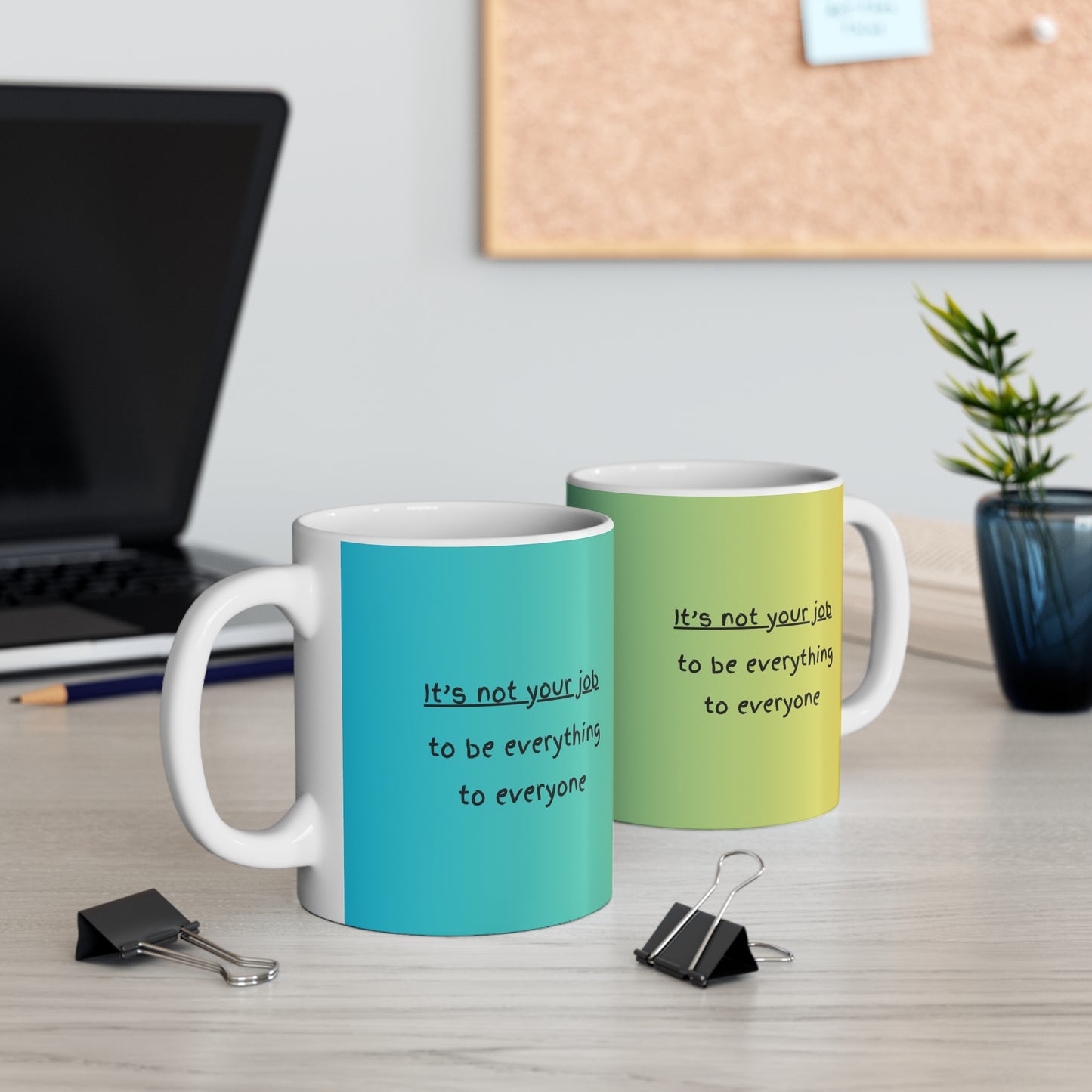 It’s Not Your Job Mug – 11oz Ceramic Coffee Cup | Soul Sips Gift for People Pleasers, Self-Care & Healthy Boundaries