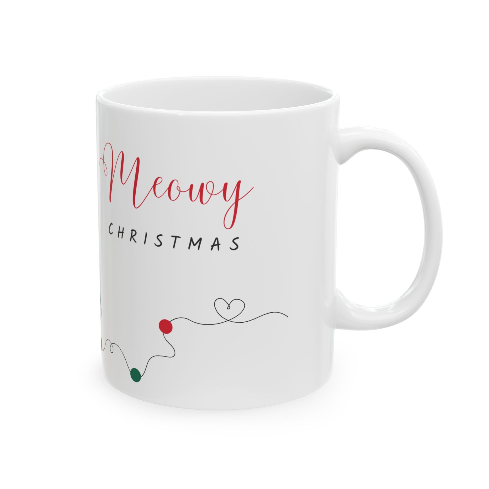 Christmas Kitty Ceramic Mug (11oz & 15oz)