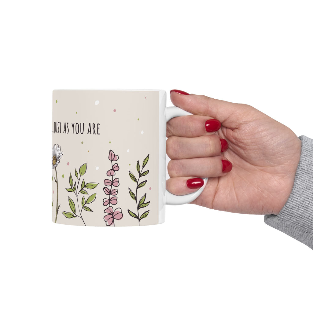 You Are Enough 11oz Inspirational Ceramic Mug – Daily Affirmation Gift for Self-Love & Mindful Mornings