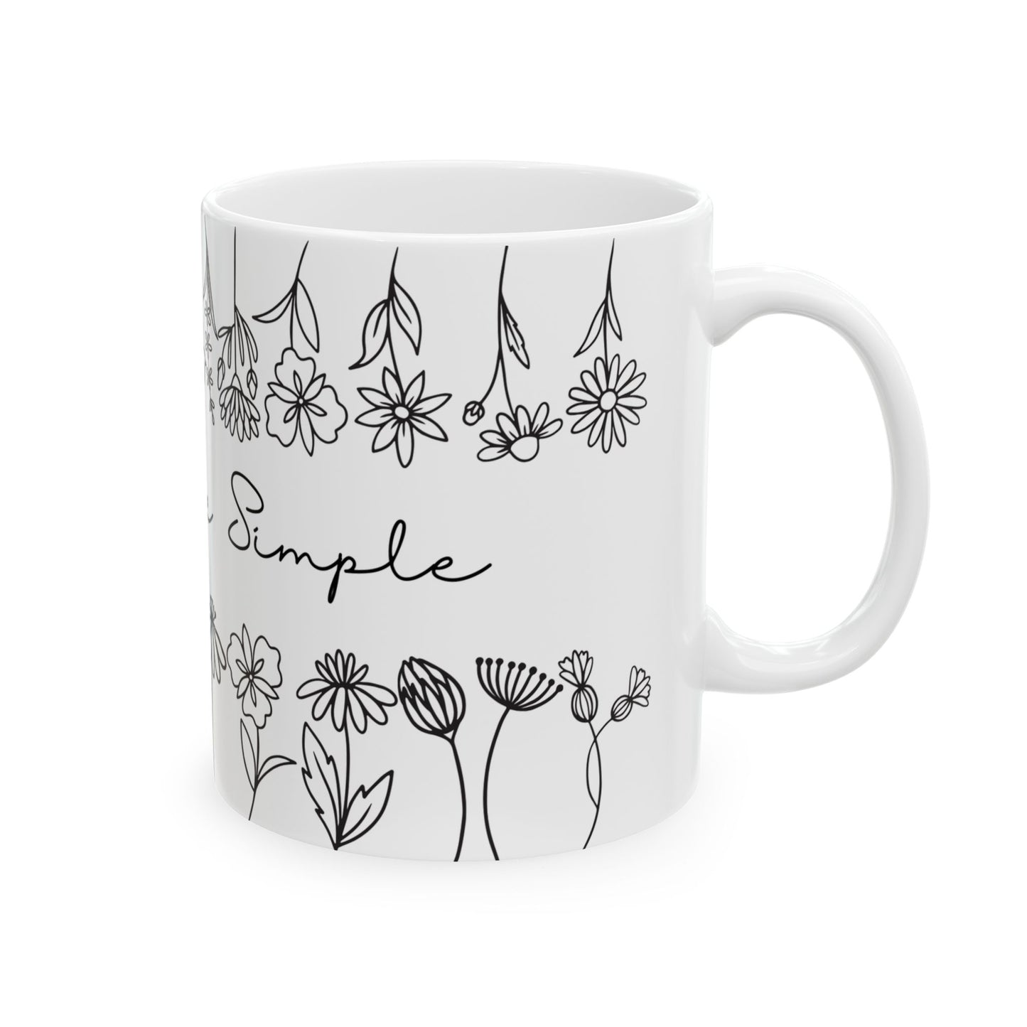 Keep Life Simple Ceramic 11oz Mug