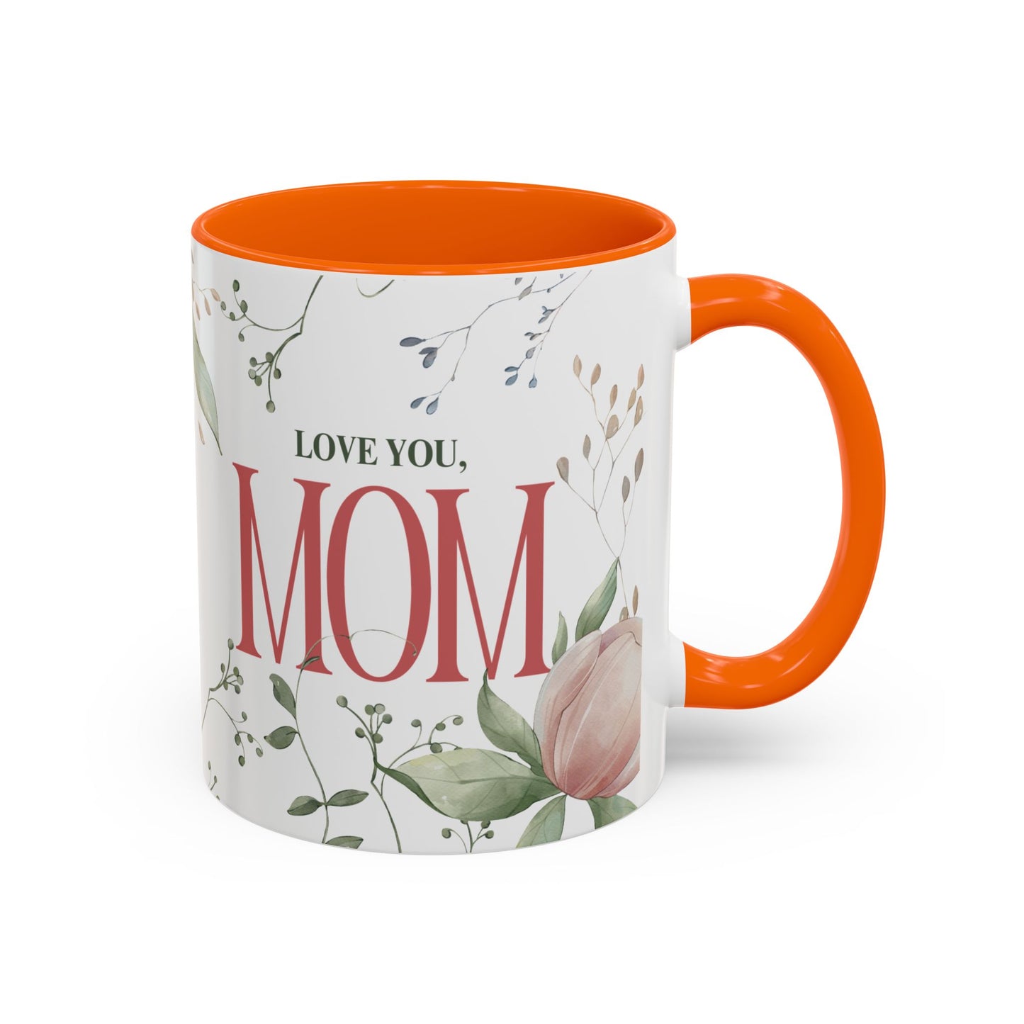 Love You Mom Mug – 11oz Floral Ceramic Coffee Cup | Soul Sips Mother’s Day Gift, Birthday Present & Appreciation Mug