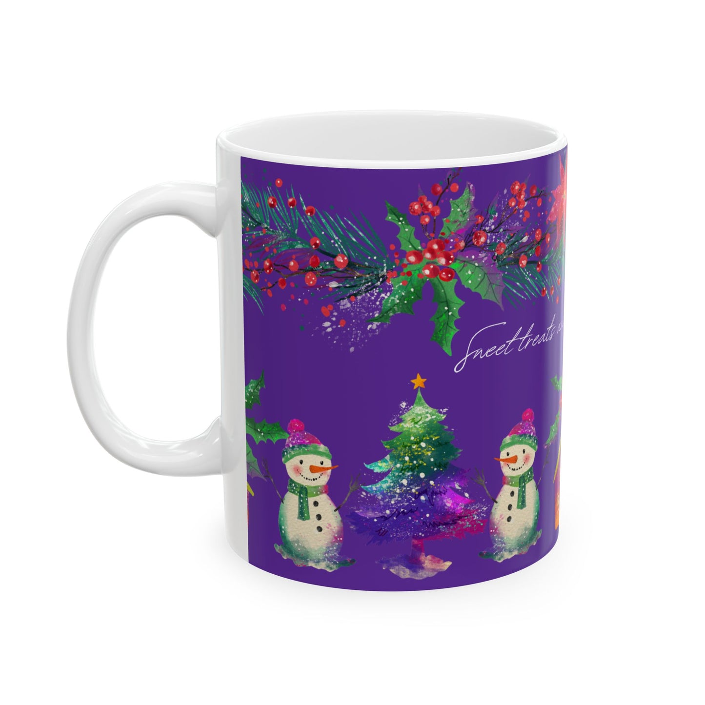 Christmas Snowman Ceramic Mug  (11oz)