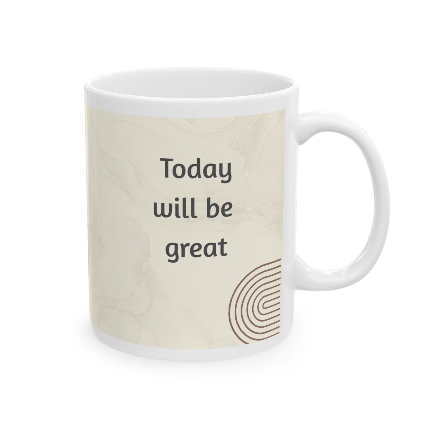 Today Will Be Great Mug – 11oz Ceramic Coffee Cup | Soul Sips Motivational Gift for Positive Vibes & Morning Pep Talks