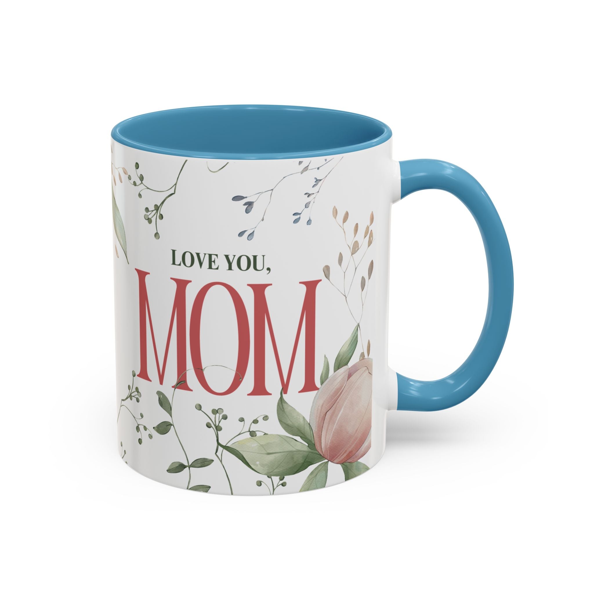 Love You Mom Mug – 11oz Floral Ceramic Coffee Cup | Soul Sips Mother’s Day Gift, Birthday Present & Appreciation Mug