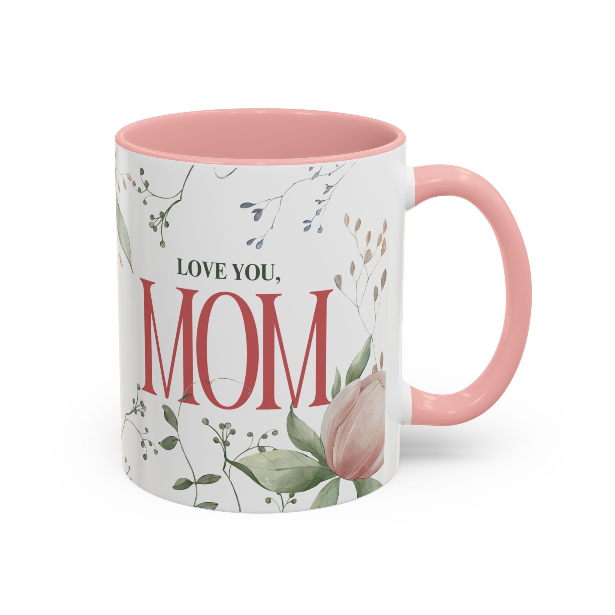 Love You Mom Mug – 11oz Floral Ceramic Coffee Cup | Soul Sips Mother’s Day Gift, Birthday Present & Appreciation Mug