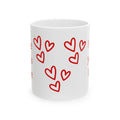 I Love You a Latte Ceramic Mug – Romantic Red Heart Coffee Cup (11oz, 15oz)