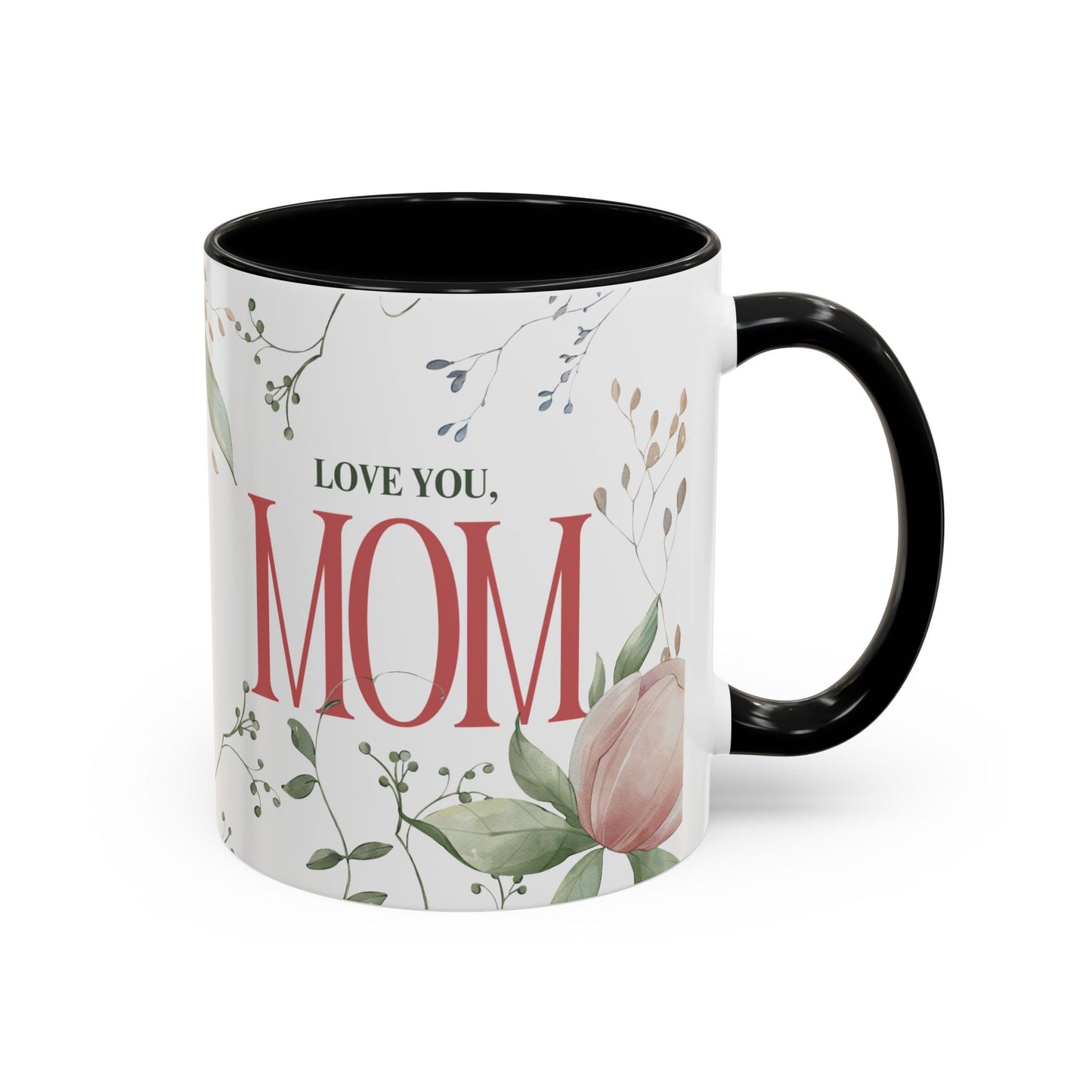 Love You Mom Mug – 11oz Floral Ceramic Coffee Cup | Soul Sips Mother’s Day Gift, Birthday Present & Appreciation Mug