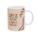 Life Is Better After Coffee Mug – 11oz Ceramic Coffee Cup | Soul Sips Gift for Coffee Lovers, Slow Mornings & Caffeine Boost