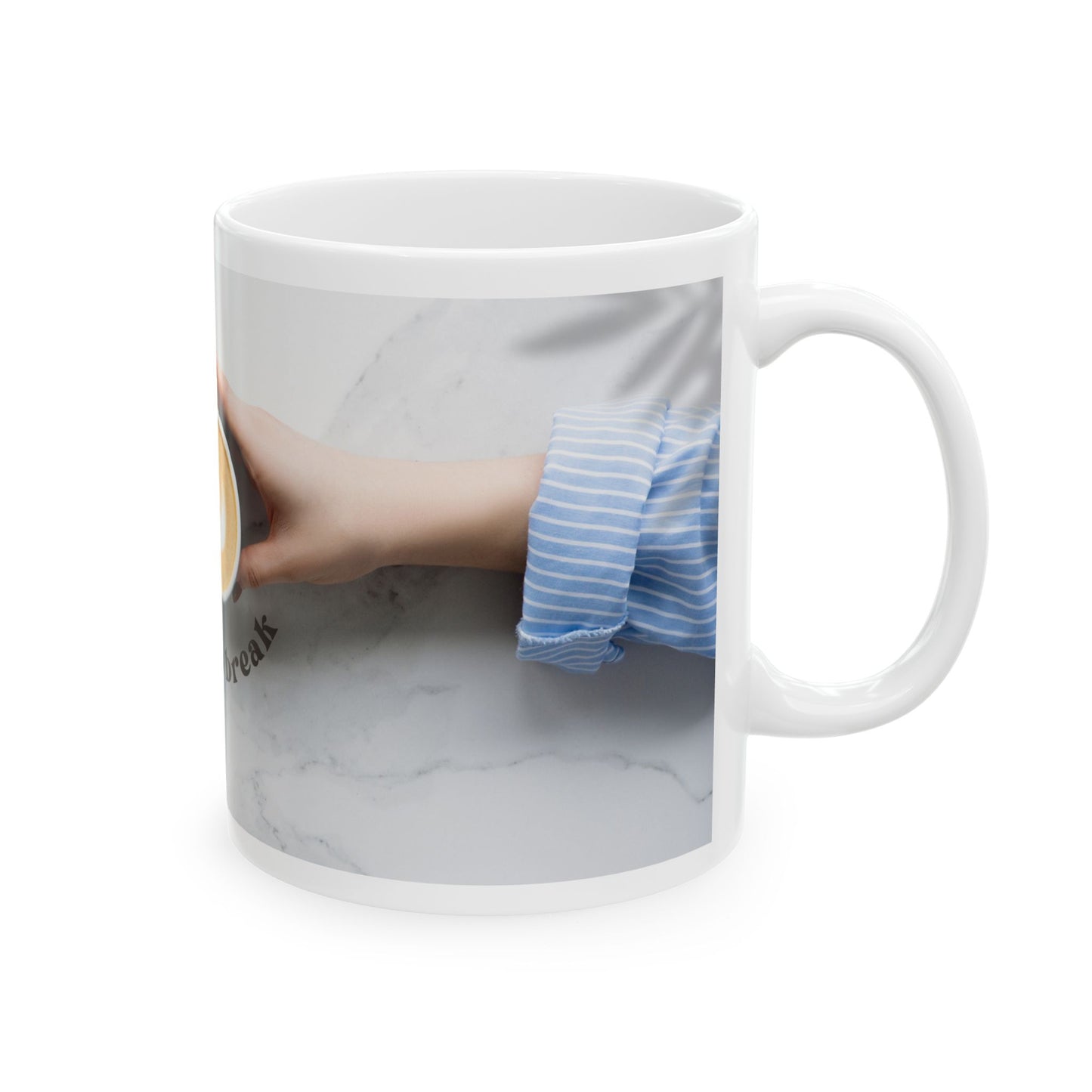 It’s Ok to Take a Break Mug – 11oz Ceramic Coffee Cup | Soul Sips Gift for Mindful Coffee Breaks & Self-Care Moments