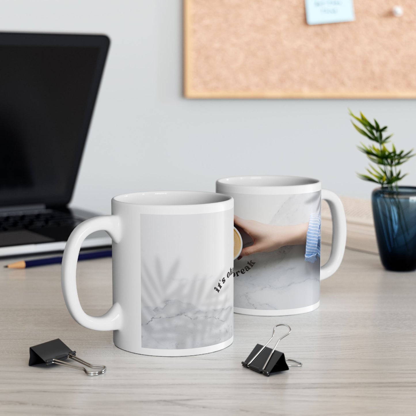 It’s Ok to Take a Break Mug – 11oz Ceramic Coffee Cup | Soul Sips Gift for Mindful Coffee Breaks & Self-Care Moments