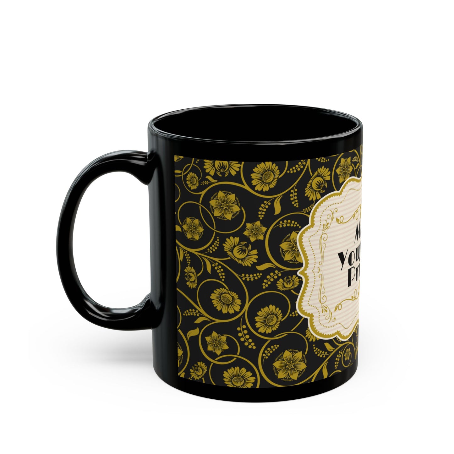 Make Yourself a Priority Mug – 11oz Black Ceramic Coffee Cup | Soul Sips Gift for Self-Care, Empowerment & Mindful Coffee Breaks