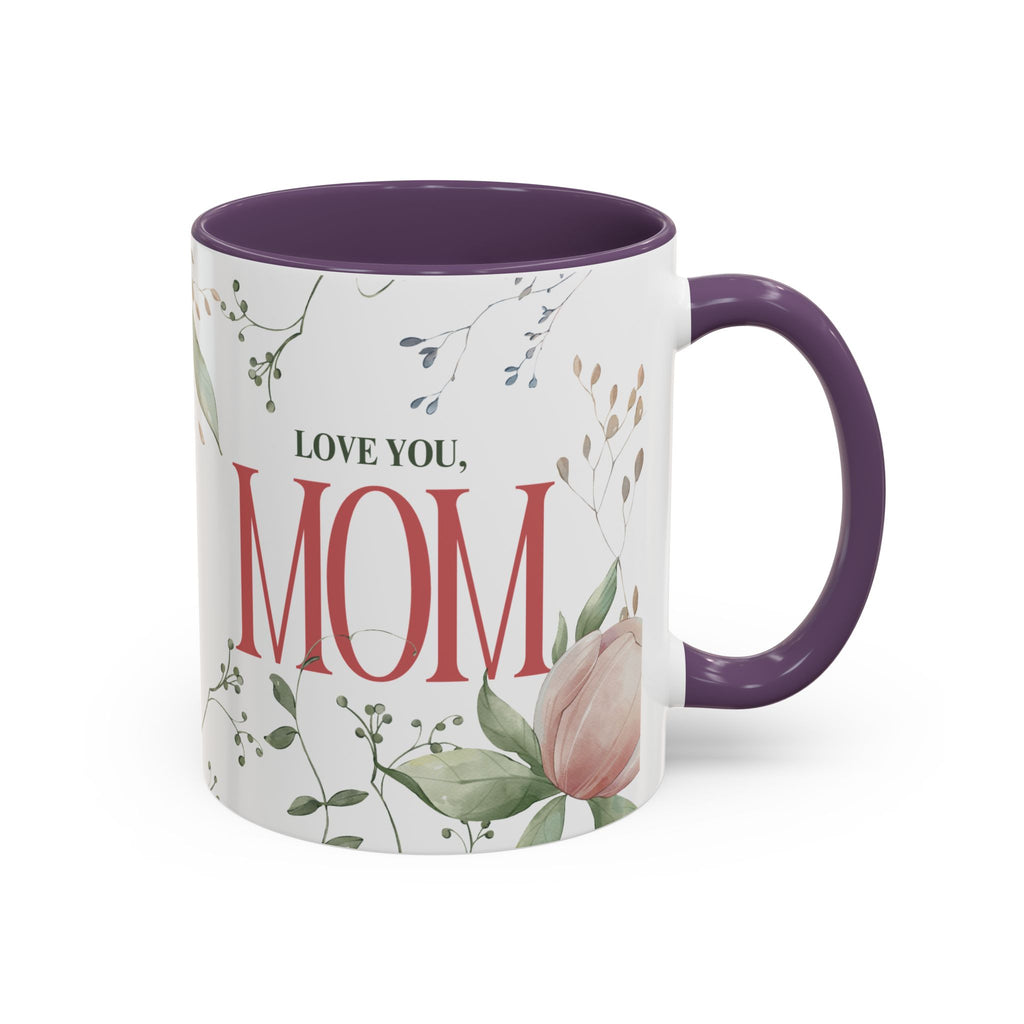Love You Mom Mug – 11oz Floral Ceramic Coffee Cup | Soul Sips Mother’s Day Gift, Birthday Present & Appreciation Mug
