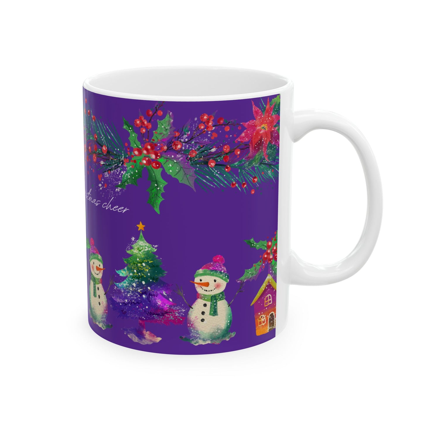 Christmas Snowman Ceramic Mug  (11oz)