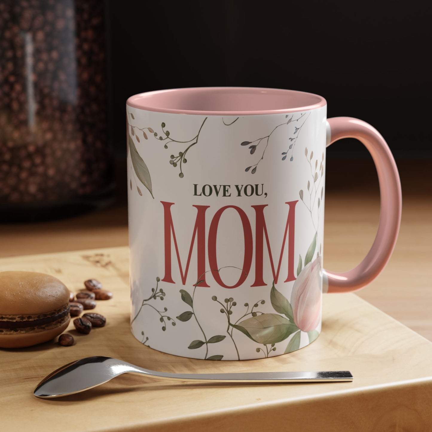 Love You Mom Mug – 11oz Floral Ceramic Coffee Cup | Soul Sips Mother’s Day Gift, Birthday Present & Appreciation Mug