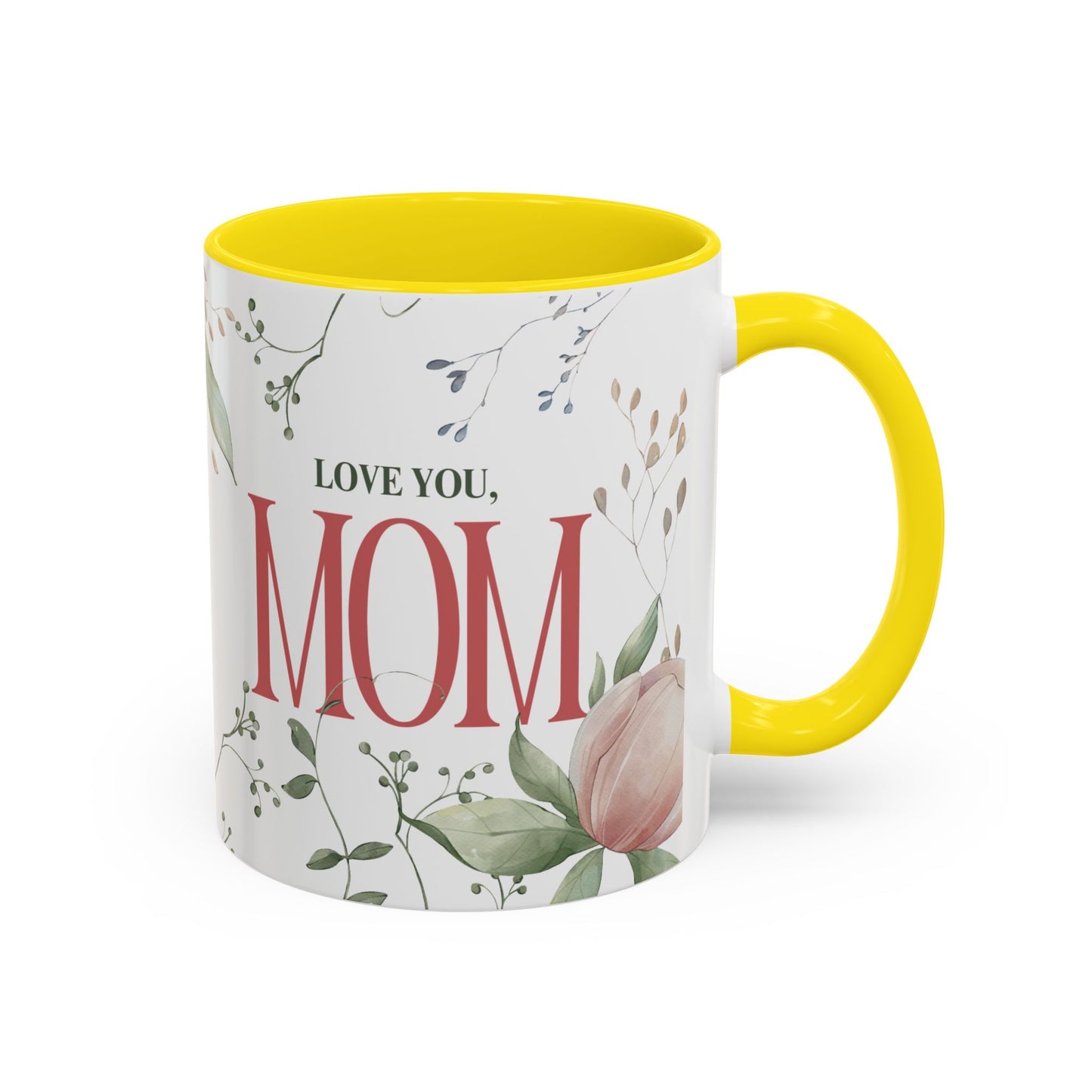 Love You Mom Mug – 11oz Floral Ceramic Coffee Cup | Soul Sips Mother’s Day Gift, Birthday Present & Appreciation Mug