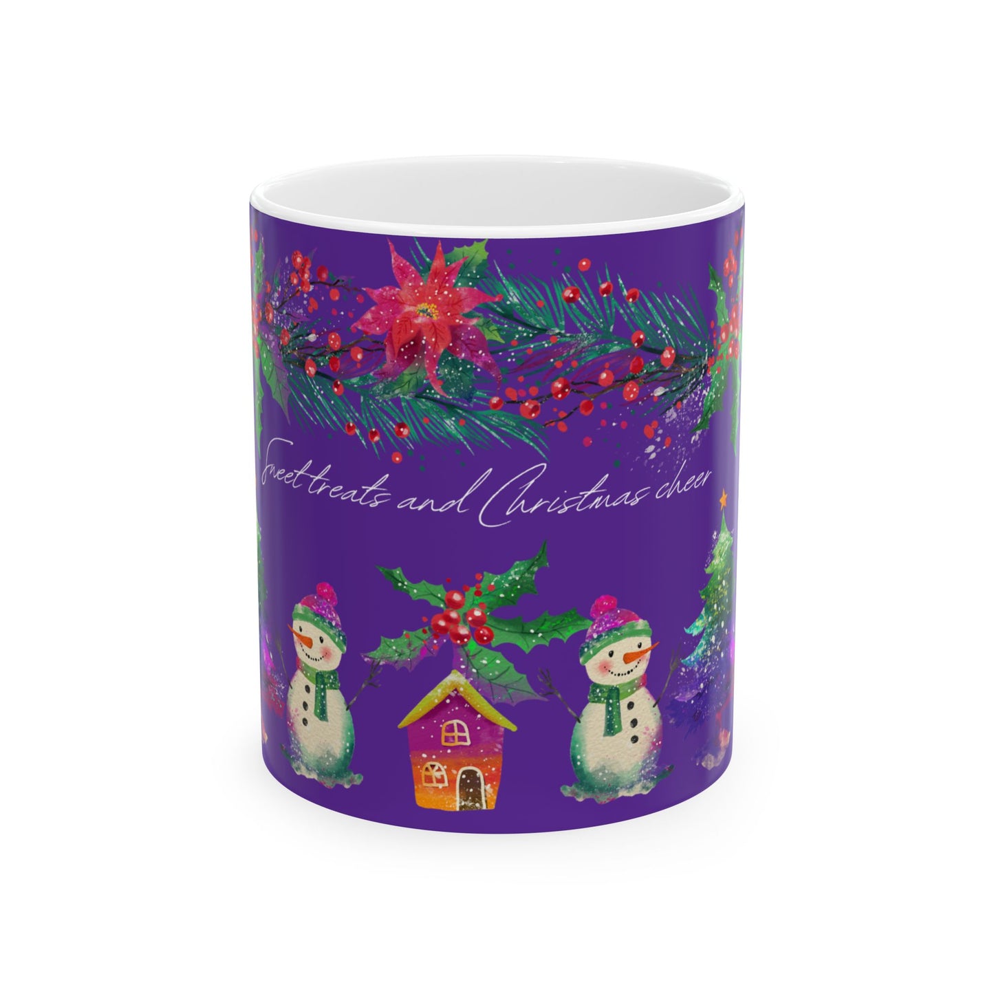 Christmas Snowman Ceramic Mug  (11oz)