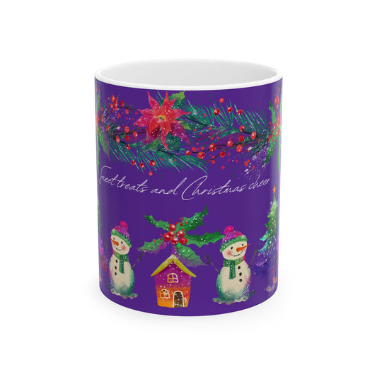 Christmas Snowman Ceramic Mug  (11oz)