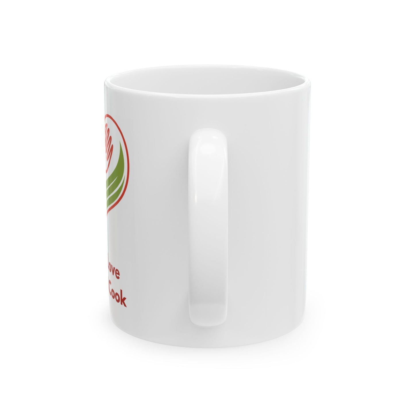 Food Is Love It's Why I Cook Mug – 11oz Ceramic Coffee Cup | Soul Sips Gift for Foodies, Home Cooks & Culinary Romantics