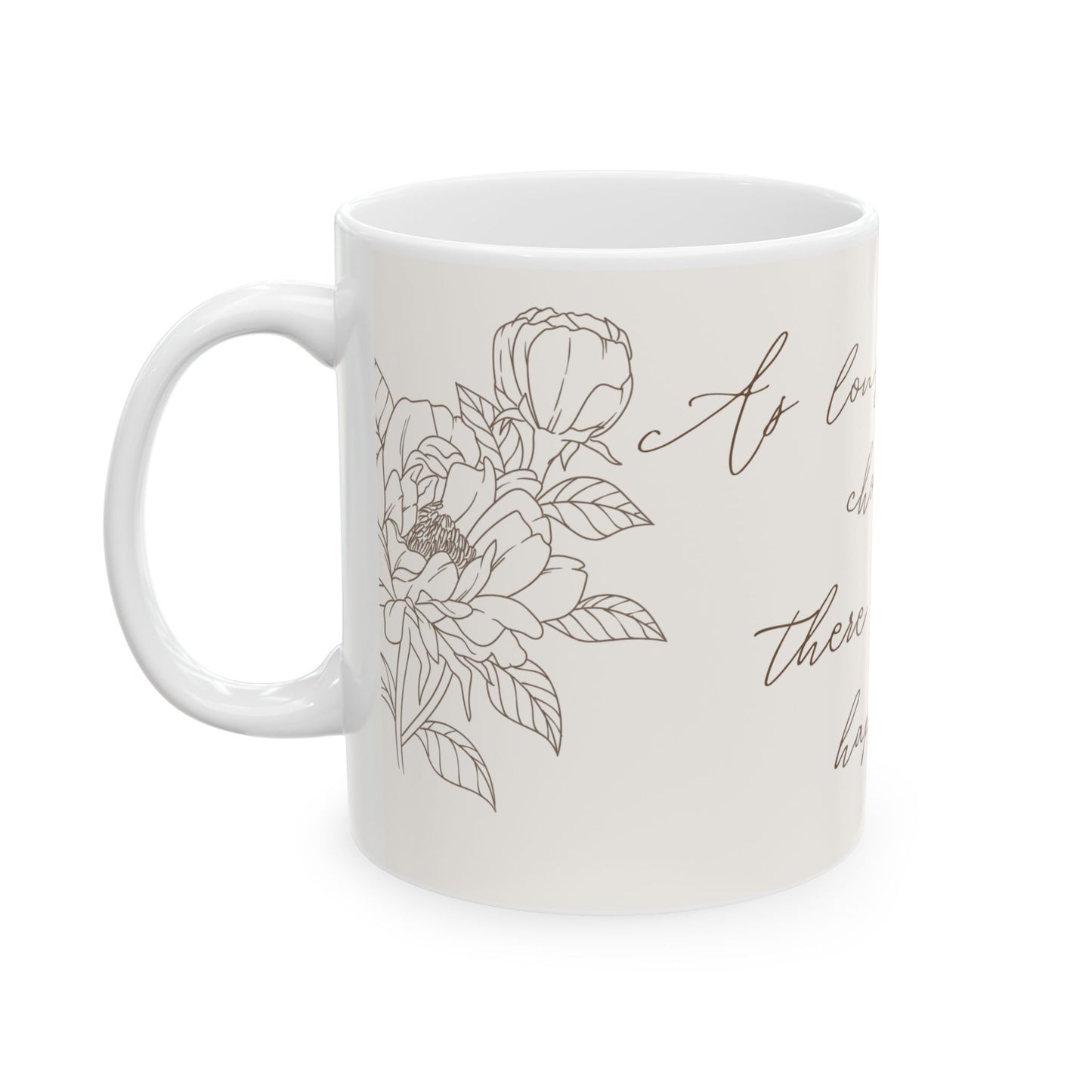 Chocolate Is Happiness Mug – 11oz Ceramic Coffee Cup | Soul Sips Gift for Chocolate Lovers, Cocoa Drinkers & Dessert Self-Care